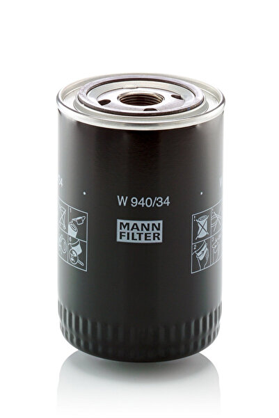 Mann-Filter Filtru de ulei MANN W 940/34 CUMMINS CASE 588, 788, 480 E/ELL, 58...