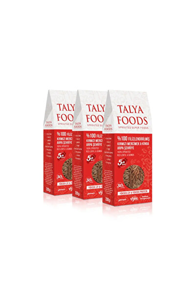 tms talya foods Talya Foods Filizlendirilmiş Kırmızı Mercimek & Kinoa Arpa Şe...