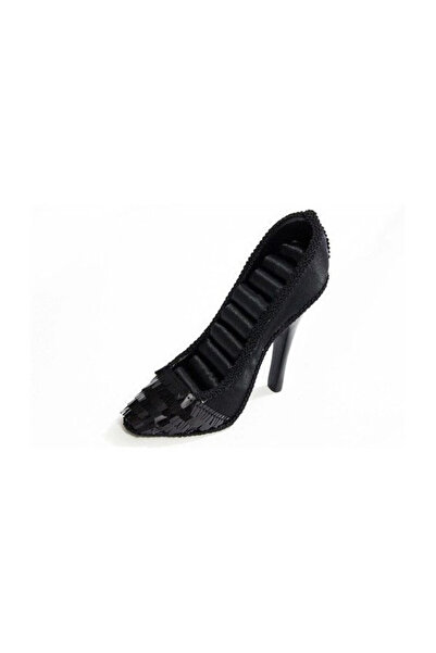 velve Suport Jewel Shoe, pentru bijuterii, sub forma de pantof, 17 cm , Negru...