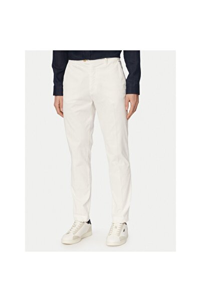 Aeronautica Militare Pantaloni bărbați din material textil 261PA1711UCT04292 Alb