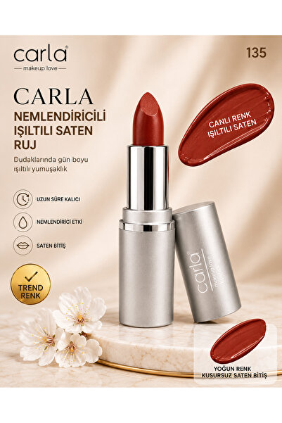 Carla Professional Make Up Moisturizing Radiant Satin Finish Lipstick – Lumic...