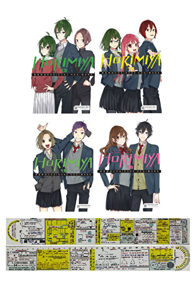 Akıl Çelen Kitaplar Horimiya 13-14-15-16. Ciltler Manga Seti (Manga Ayracı ve...