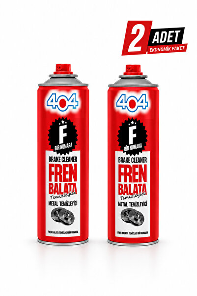 404 2'li Ekonomik Paket F1 Numara Fren Balata Temizleme Spreyi 500 ml