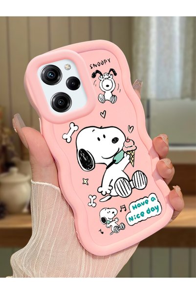 Hontinga Poco X5 Pro 5g Compatible Case Camera Protector Pink Silicone Couple...