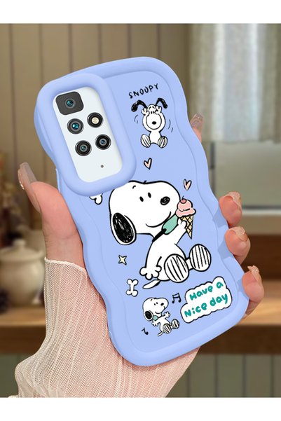 Hontinga Redmi 10 Compatible Case Camera Protector Blue Silicone Couple Phone...