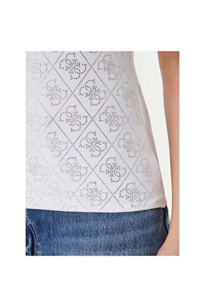 Guess Top de damă W6GP10K2932 Alb