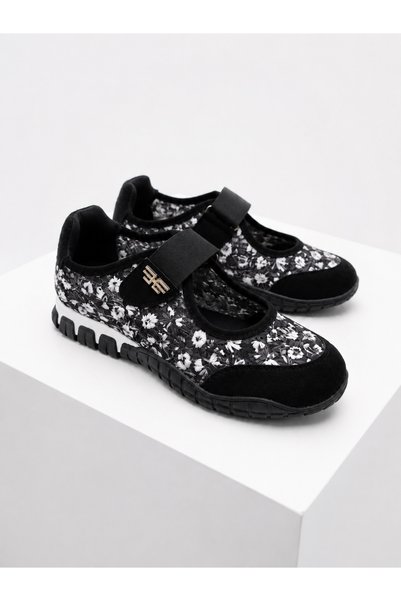 LABRONA Women's Colorful Sole Velcro Orthopedic Sneaker Walking Shoes