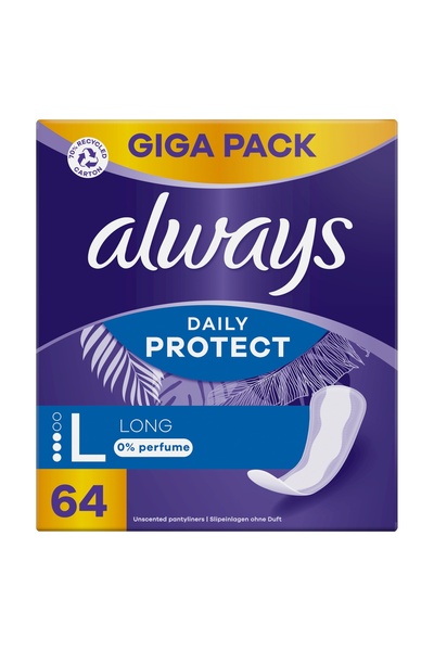 NO BRAND Absorbante igienice lungi ALWAYS Daily Protect (64 bucăți)