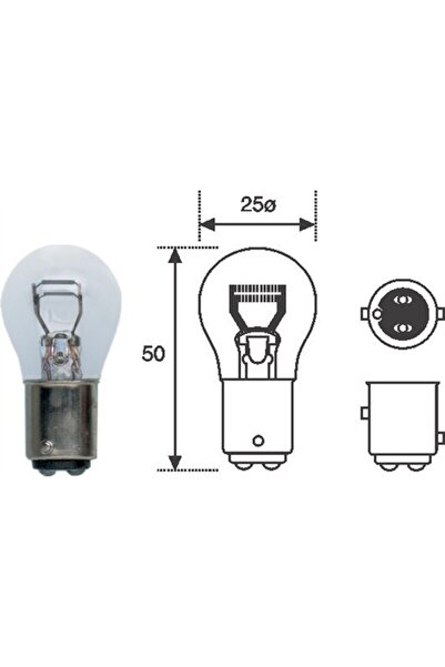 MAGNETI MARELLI Bulb P21/5W 12V BAY15d