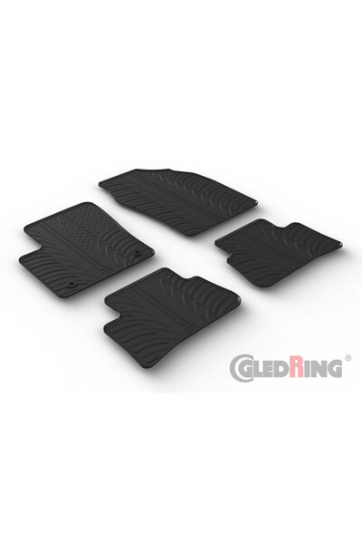 Gledring Σετ 4 ελαστικών πατακιών (άνω-κάτω) για TOYOTA C-HR HEV (AX20) SUV 1...