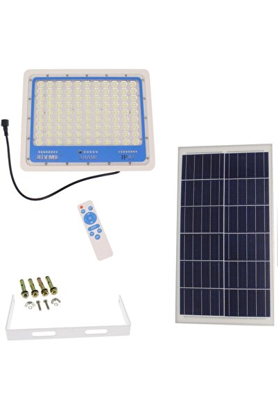 Rixme Ηλιακός Προβολέας 300W IP67 με Τηλεχειριστήριο Ψυχρό Λευκό PS-11033