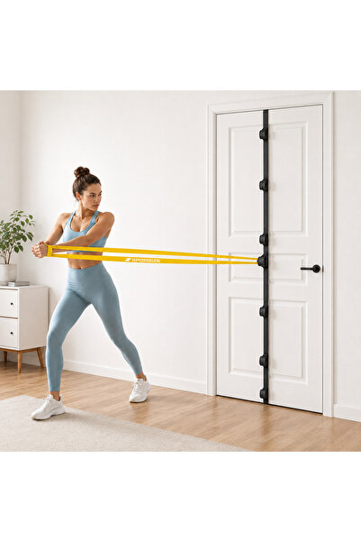 Sporsize 5 Kademeli Kapı Egzersiz Aparatı, Direnç Bandı Kapı Ankrajı ve Pilat...