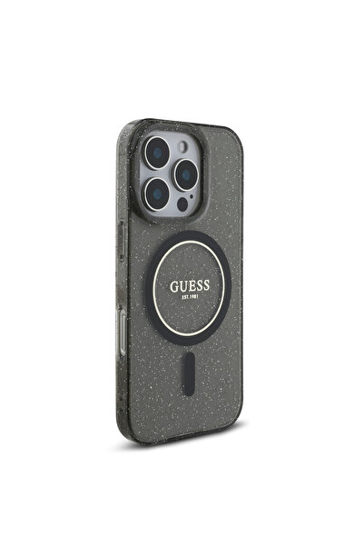 OEM Guess Magsafe “Glitter with Pearl Strap” Hard Case Θήκη προστασίας από σκ...