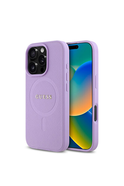 OEM Guess Magsafe “Saffiano Collection" Hard Case Θήκη προστασίας από δερματί...
