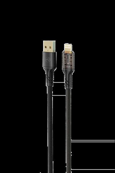 OEM Tellur - Transparent Connection - USB to Lightning Cable 2.4A - Black