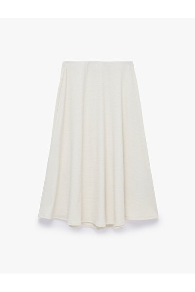 Koton Terry Cloth Midi Length A-Line Skirt