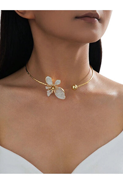 The Casius. Colier tip choker elegant, versatil, emailat, texturat, cu motive...
