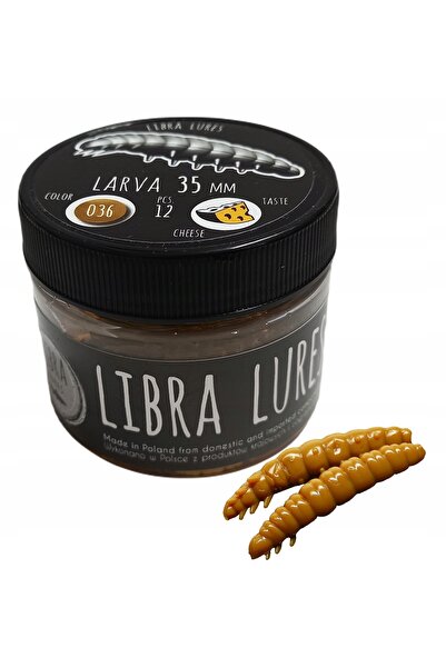 NO BRAND LIBRA LURES Larva 3.5 cm Cafea Lapte