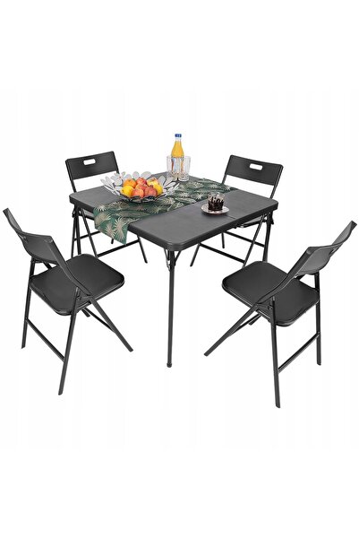NO BRAND Set de mobilier turistic SASKA GARDEN 1053790 Negru