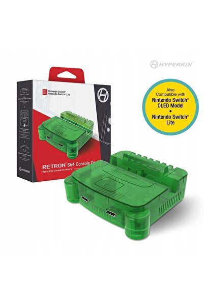 NO BRAND Stație de andocare HYPERKIN RetroN S64 pentru Nintendo Switch Verde