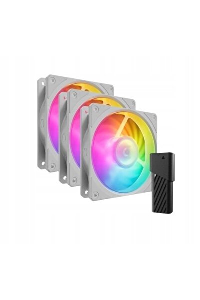 NO BRAND Ventilator COOLER MASTER Mobius 120P ARGB Alb (3 bucăți)