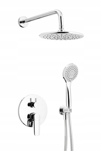 NO BRAND Set de duș încastrat KFA ARMATURA Tanzanit Chrome cu pluviometru