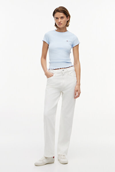 Tommy Hilfiger Layla Hr Slim Str Bj4199 Women's Denim White