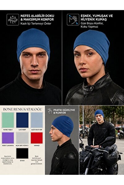 Pandamoto Kask Bonesi Balaklava Yazlık Kask Maskesi Kask Bere Motorcu Buff Ma...