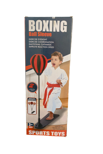 Shoplandu Çocuklar için Ayarlanabilir Yaylı Boks Topu Refleks Geliştirici Boks Standı