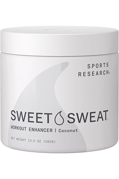 Sports Research Sweet Sweat Workout Enhancer (Coconut, XL Jar, 13.5oz- 383 g,...