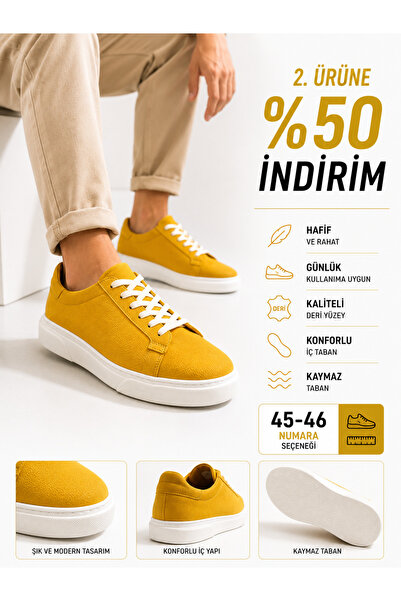 Ayakkabı Deryası Erkek Sneaker Ayakkabı Günlük Casual Spor Ayakkabı Kalın Tab...