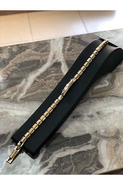 VLDORO D'Oro Xuping Steel Three Stone Plate Detailed Women's Bracelet