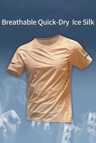 Oksit Classic Running Ice Silk Men's Athlete T-Shirt Breathable Quick Dry Run...