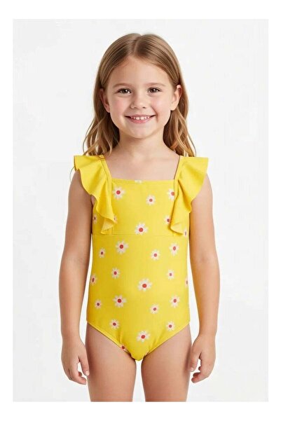 CETUS Swimsuit Tinny Flowers Kids (Yellow)
