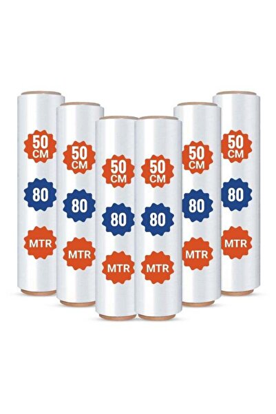 Duravel Industrial Strength Stretch Film - 80 Meter, 6 Rolls