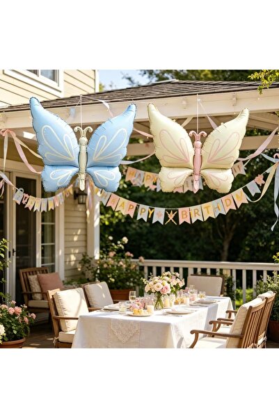 ÇITIPITISTORE 2-Pack Butterfly Balloon Party Concept
