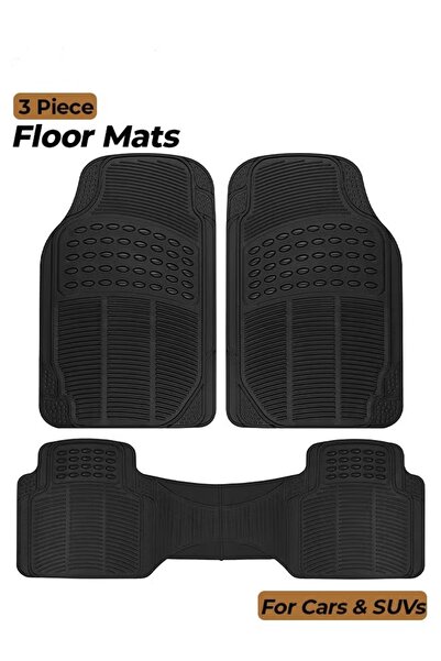 zeetwo 3 Piece Set Enhanced Proline Trimmable Floor Mats for Cars Trucks Jeep...