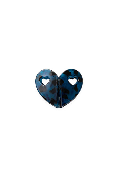 Charmist Bone Heart Magnet Lock Buckle Navy Blue