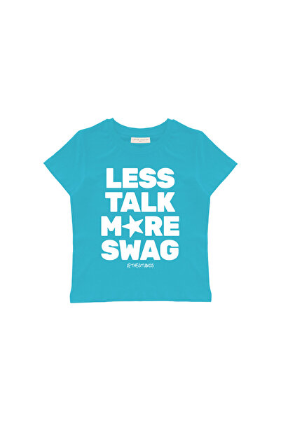 lethestudios More Swag Baskılı Baby Tee Crop Top