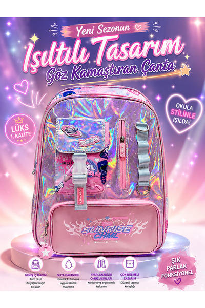 ideal STORE Sunrise Chml Işilti̇li̇ Special Design Cool School Bag