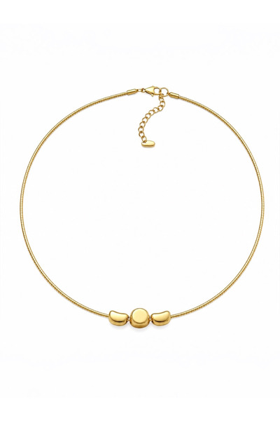 Xuiping Gold Minimal Geometrik Detay Choker Kadın Kolye