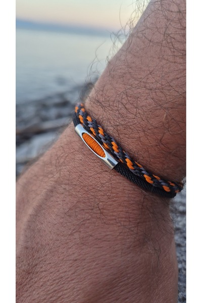 77 Bunny Men's Bracelet Accessory Jewelry Orange 77Bunny Flamingo