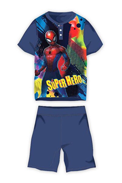 Marvel Spider-Man Classics Σπάιντερ-Μαν ναυτικό μπλε καλοκαιρινές πυτζάμες 3-...