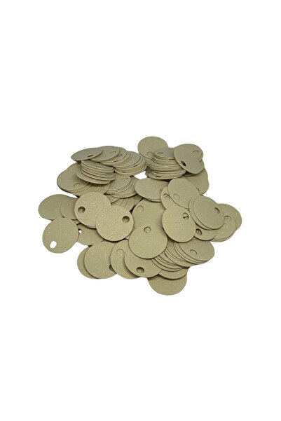 Bi hızlı Yarı Saydam Çanta Süsleme Pulu 20 mm ( 20 Gram ) Koyu Krem
