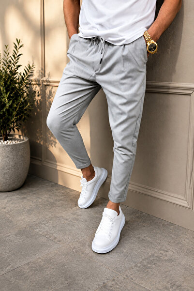 wamoss Men's Slim Fit Elastic Waist Double Leg Summer Jogger Pants Jd12 2026