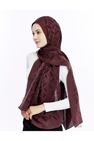 Valentino Orlandi Alia Shawl - Vector Pattern - Burgundy