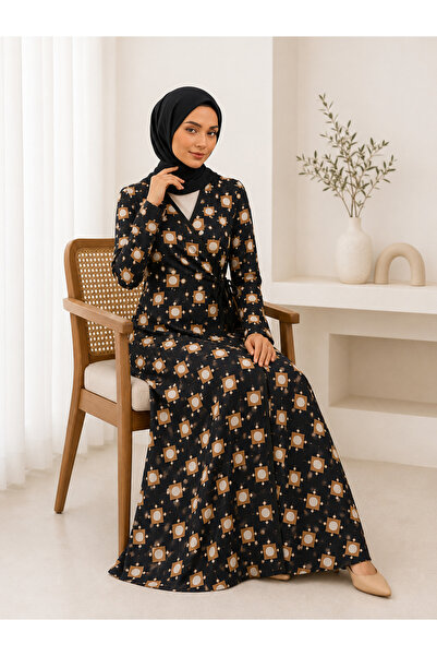 Defkay فستان صلاة نسائي بتصميم أنيق مصنوع من قماش قطني ممشط بنسبة 100% مع أرب...