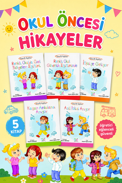 Ata Yayıncılık Okul Öncesi Eğitici Öyküler (5 Kitap)