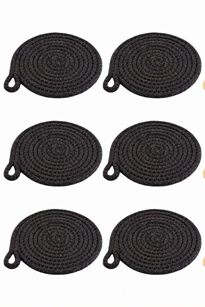 dekomall home & living Anthracite Set of 6 Coasters