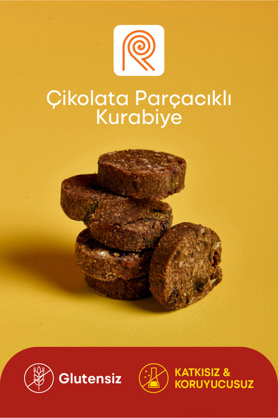 recrea snacks 1 Adet Glutensiz Çikolata Parçacıklı Kurabiye